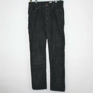 AllSaints Mens 28 (30.5) x 32 Corduane Iggy Corduroy Button Fly Pants